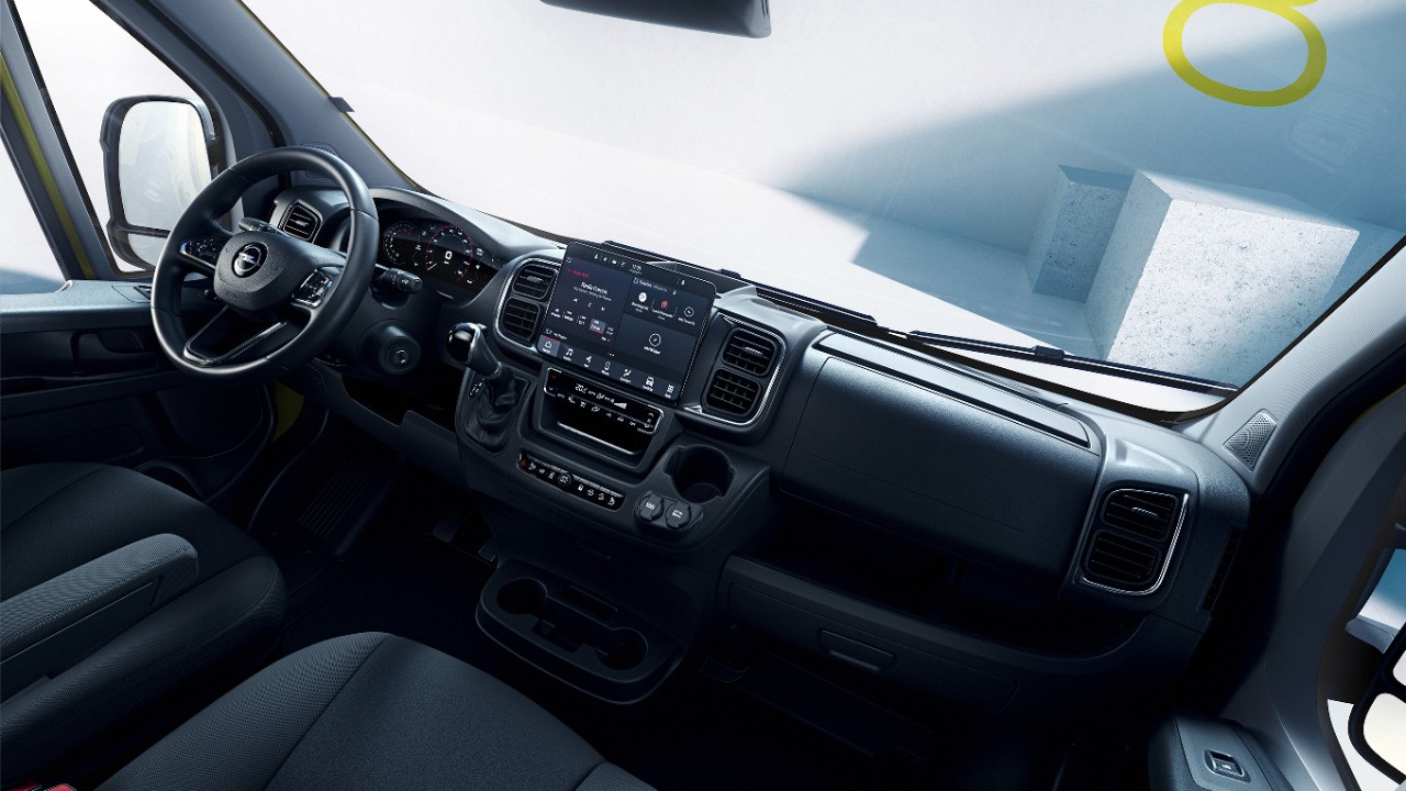 Vue intérieure du nouvel Opel Movano