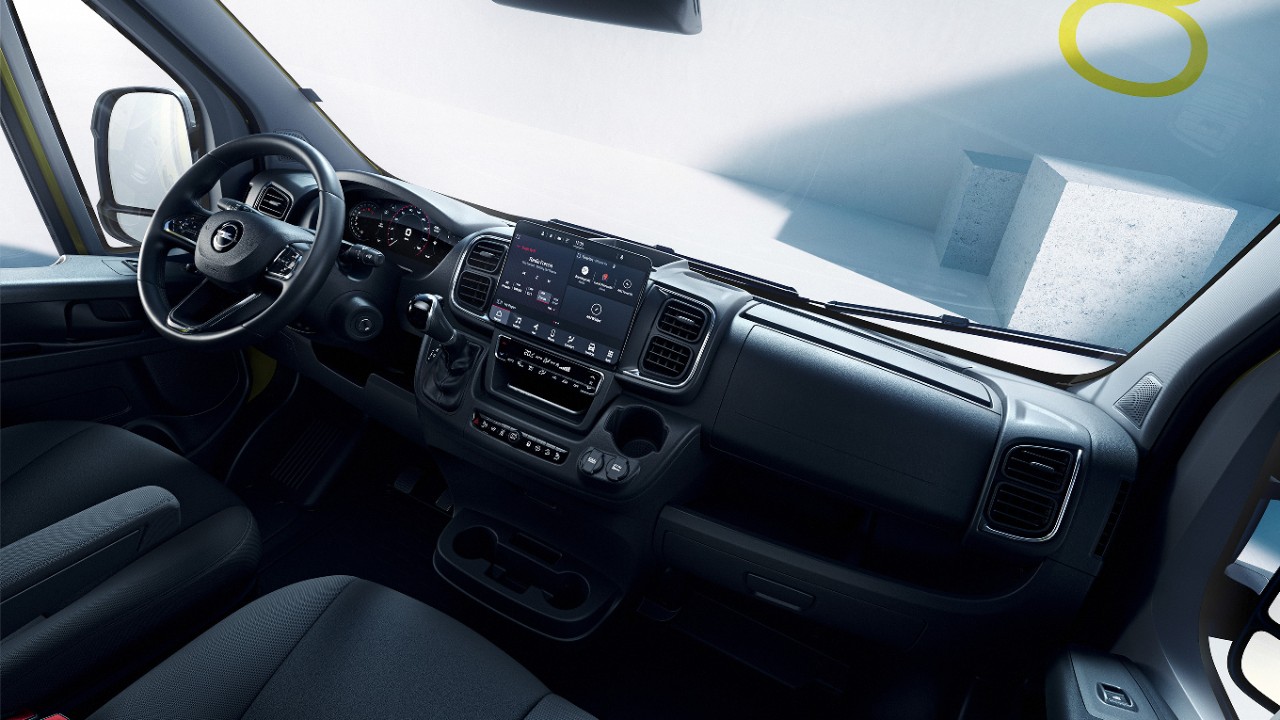 Interieur van de nieuwe Opel Movano